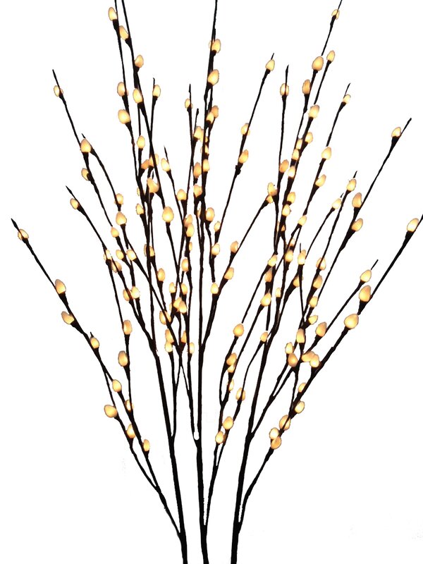 Hi Line T Ltd Floral 144 Light Pussy Willow Tree And Reviews Wayfair 0886